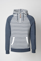Sweat à capuche à rayures Alani marine